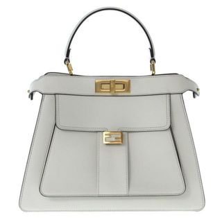 フェンディ(FENDI)のFENDI(フェンディ) ハンドバッグ美品  ピーカブーアイシーユーミディアム 8BN321 白 ナッパレザー(ハンドバッグ)