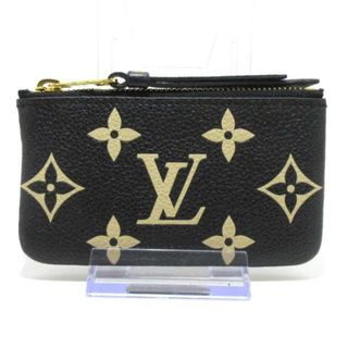 ルイヴィトン(LOUIS VUITTON)のLOUIS VUITTON(ルイヴィトン) コインケース バイカラーモノグラムアンプラント美品  ポシェットクレ M80885 ブラックベージュ モノグラム･アンプラント レザー（皮革の種類：牛革）(コインケース)