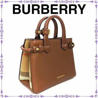 バーバリー(BURBERRY)の【超美品】 バーバリー ハンド バック レザー ベイビーバナー 2Way(ハンドバッグ)