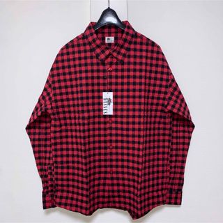 M【MASSES】COTTON CHECK SHIRT／新品タグ付／送料込