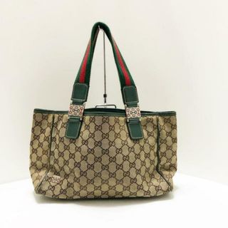 Gucci - GUCCI トートバッグ GGスプリーム PVC ブラウン 131220の通販 