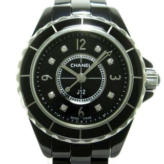 シャネル(CHANEL)のCHANEL(シャネル) 腕時計 J12 H2569 レディース 8Pダイヤインデックス/セラミック/29mm 黒(腕時計)