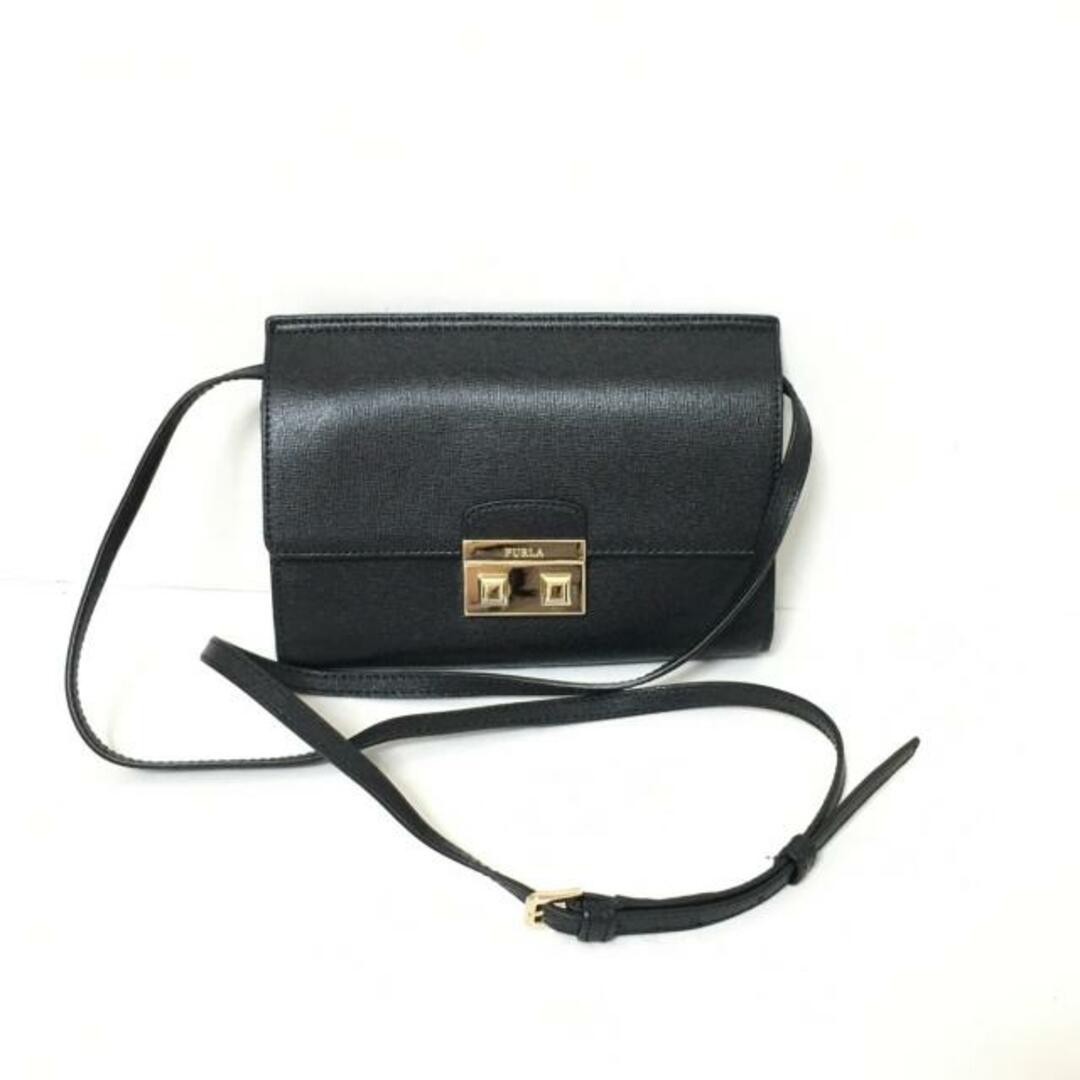 Furla(フルラ)のFURLA(フルラ) 財布 - 黒 ショルダーウォレット/ショルダーストラップ着脱可 レザー レディースのファッション小物(財布)の商品写真