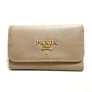 プラダ(PRADA)のPRADA(プラダ) キーケース - 1PG222 ベージュ 6連フック レザー(キーケース)