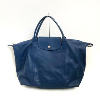 LONGCHAMP - LONGCHAMP(ロンシャン) ハンドバッグ ル・プリアージュキュイール ブルー 折りたたみ レザー