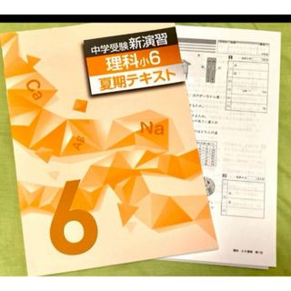 学習塾用教材、中学受験新演習夏期テキスト 理科【未使用】【美品】(語学/参考書)