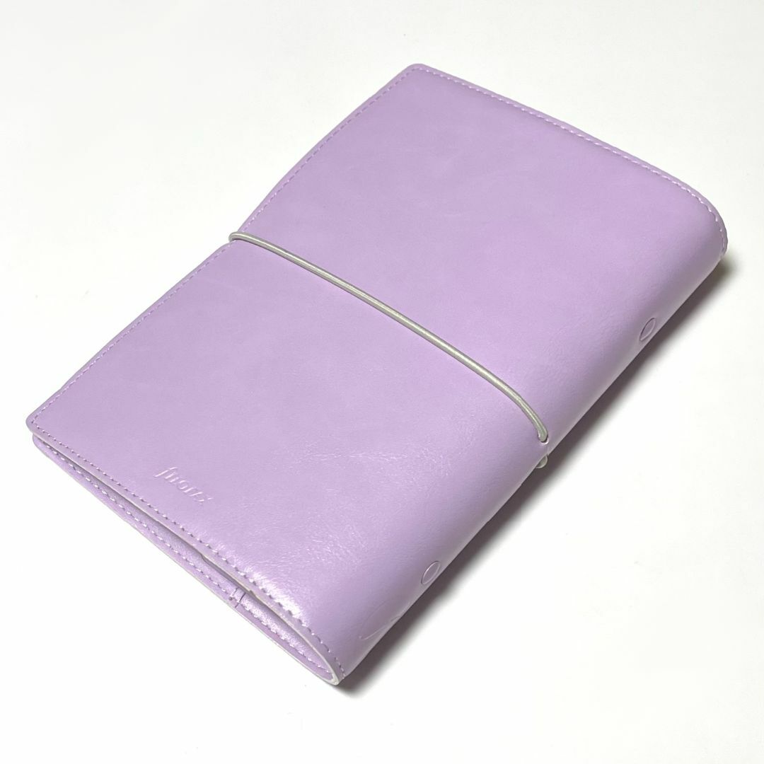 Filofax(ファイロファックス)のシステム手帳 ファイロファックス／ドミノソフト／バイブルサイズ／オーキッド インテリア/住まい/日用品の文房具(ファイル/バインダー)の商品写真