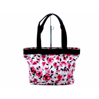 ケイトスペードニューヨーク(kate spade new york)のケイトスペード 花柄 リボン トート バッグ グレーｘピンク ■■ レディース(トートバッグ)