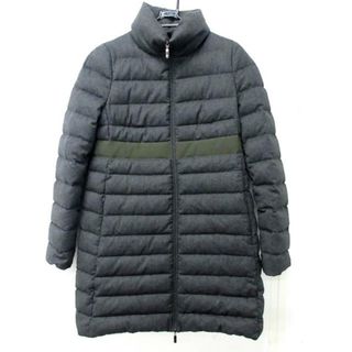 モンクレール(MONCLER)のMONCLER(モンクレール) ダウンコート サイズ2 M レディース新品同様  SOLOGNE(ソローニュ) ダークグレー×カーキ 長袖/ジップアップ/冬(ダウンコート)