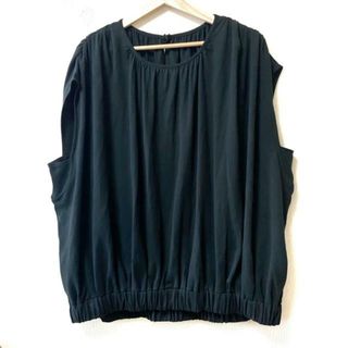 23区(ニジュウサンク) チュニック サイズ48 XL レディース - 黒 クルーネック/ノースリーブ