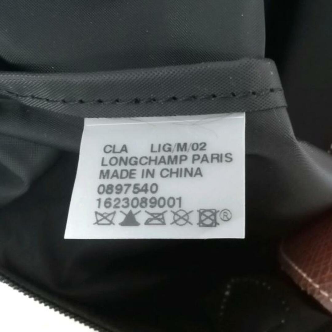 LONGCHAMP(ロンシャン)のLONGCHAMP(ロンシャン) ハンドバッグ ル・プリアージュオリジナル 黒×ブラウン 折りたたみ ナイロン×レザー レディースのバッグ(ハンドバッグ)の商品写真