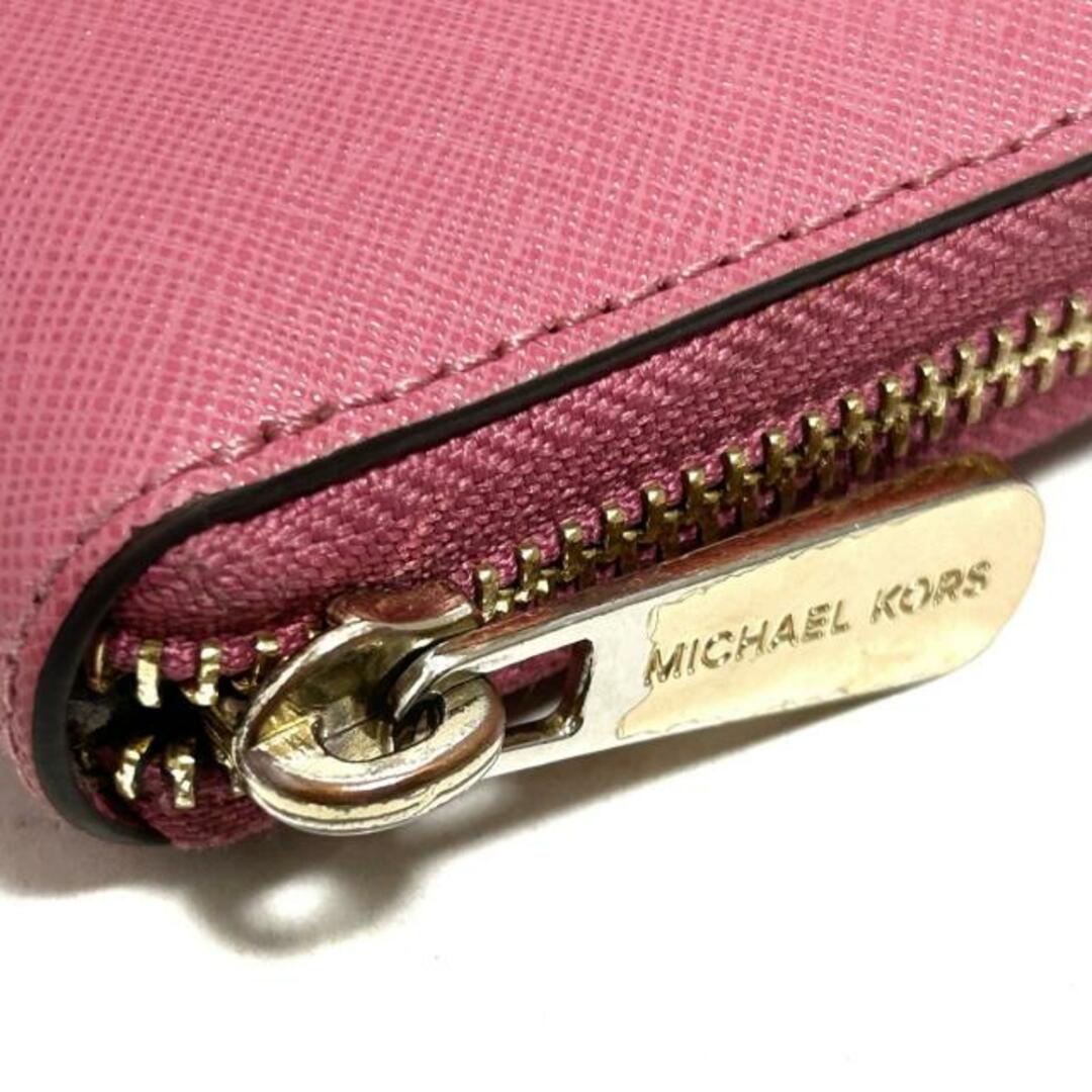 Michael Kors(マイケルコース)のMICHAEL KORS(マイケルコース) 長財布 - ピンク ラウンドファスナー レザー レディースのファッション小物(財布)の商品写真