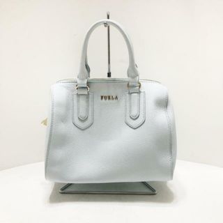 フルラ(Furla)のFURLA(フルラ) ハンドバッグ美品  - ライトブルー レザー(ハンドバッグ)