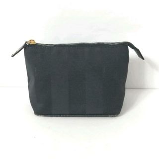 FENDI(フェンディ) ポーチ ペカン 26386 黒 ジャガード×レザー