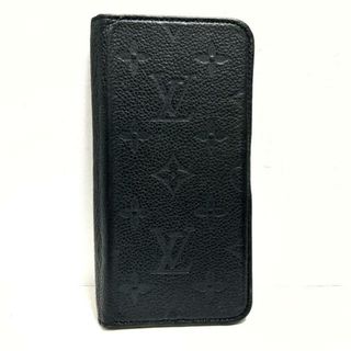 LOUIS VUITTON(ルイヴィトン) 携帯電話ケース モノグラム・アンプラント IPHONE11フォリオ M69709 ノワール iPhoneケース/イニシャル刻印 モノグラム・アンプラント レザー（皮革の種類：牛革）