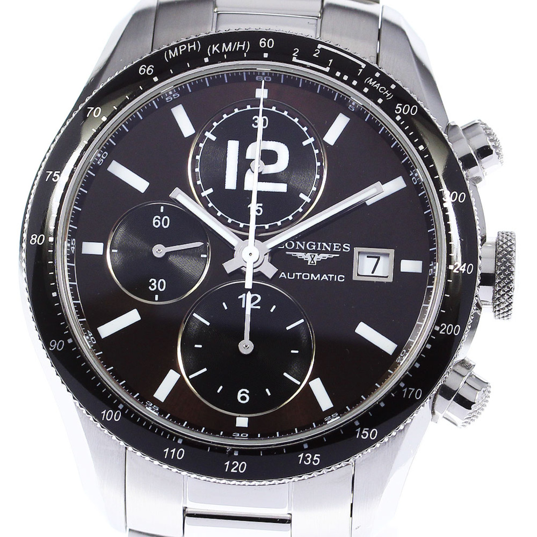 LONGINES - ロンジン LONGINES L3.636.4 グランヴィテス クロノグラフ 自動巻き メンズ 保証書付き_805844