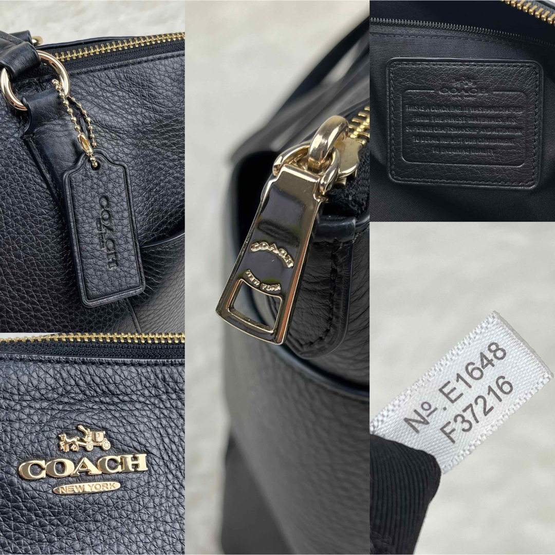 COACH(コーチ)の希少・極美品✨コーチ　レザー　トートバッグ　F37216 大容量　A4 PC レディースのバッグ(トートバッグ)の商品写真