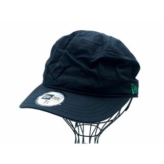 ニューエラー(NEW ERA)のニューエラ ナイロン ジェット キャップ size58.7/黒  ■■ メンズ(キャップ)