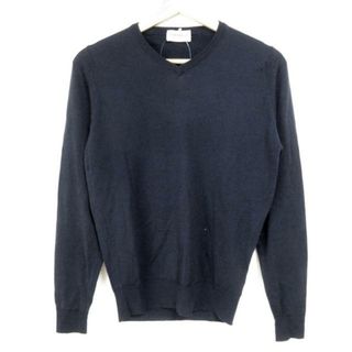 ジョンスメドレー(JOHN SMEDLEY)のJOHN SMEDLEY(ジョンスメドレー) 長袖セーター サイズS レディース - ダークネイビー Vネック(ニット/セーター)