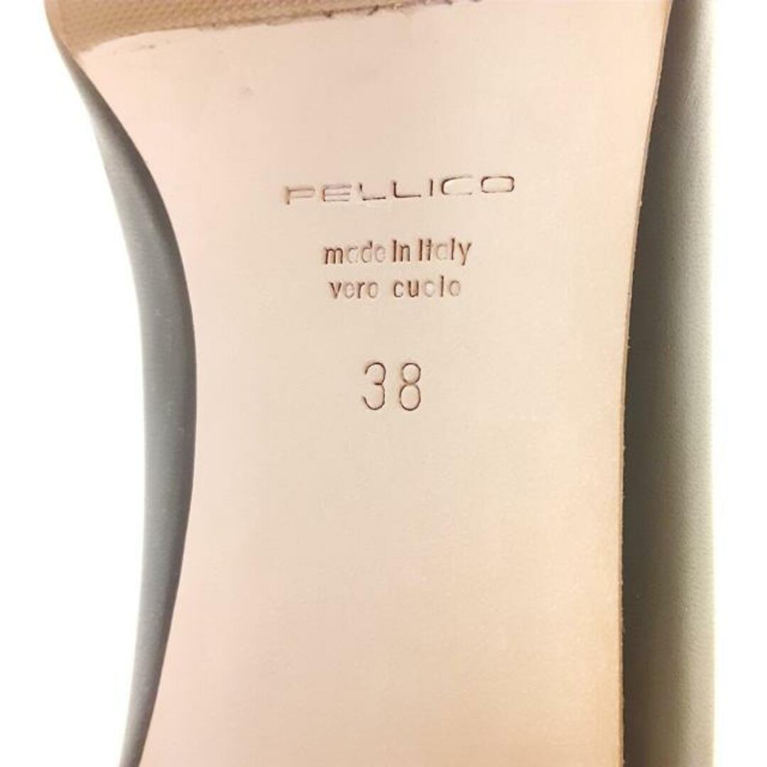 PELLICO(ペリーコ)のPELLICO(ペリーコ) パンプス 38 レディース美品  - 黒 アウトソール張替済 レザー レディースの靴/シューズ(ハイヒール/パンプス)の商品写真