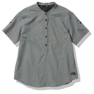 ザノースフェイス(THE NORTH FACE)の美品 THE NORTH FACE ショートスリーブスウェルムシャツ Sサイズ(シャツ/ブラウス(半袖/袖なし))