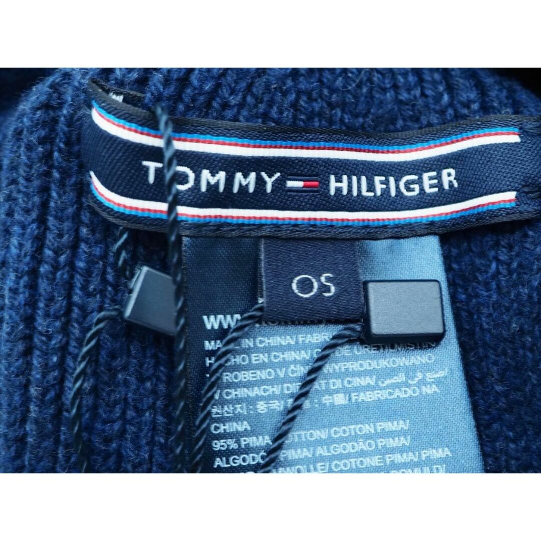 TOMMY HILFIGER(トミーヒルフィガー)の新品 TOMMY HILFIGER トミーヒルフィガー ニット帽 sizeONE/紺 ◇■ メンズ メンズの帽子(ニット帽/ビーニー)の商品写真