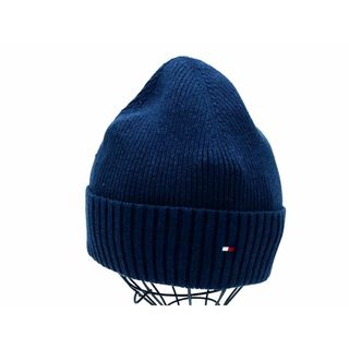 トミーヒルフィガー(TOMMY HILFIGER)の新品 TOMMY HILFIGER トミーヒルフィガー ニット帽 sizeONE/紺 ◇■ メンズ(ニット帽/ビーニー)