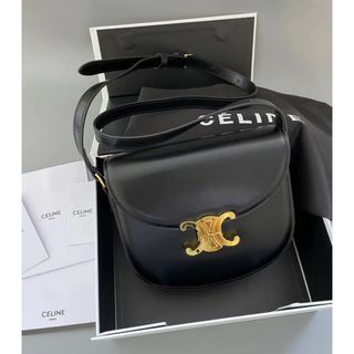 セリーヌ(celine)の【新品未使用】CELINE トリオンフ ミニブザス クレア カーフスキン(ショルダーバッグ)