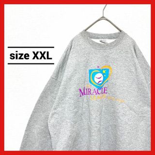 90s 古着 ノーブランド スウェット トレーナー オーバーサイズ 2XL (スウェット)