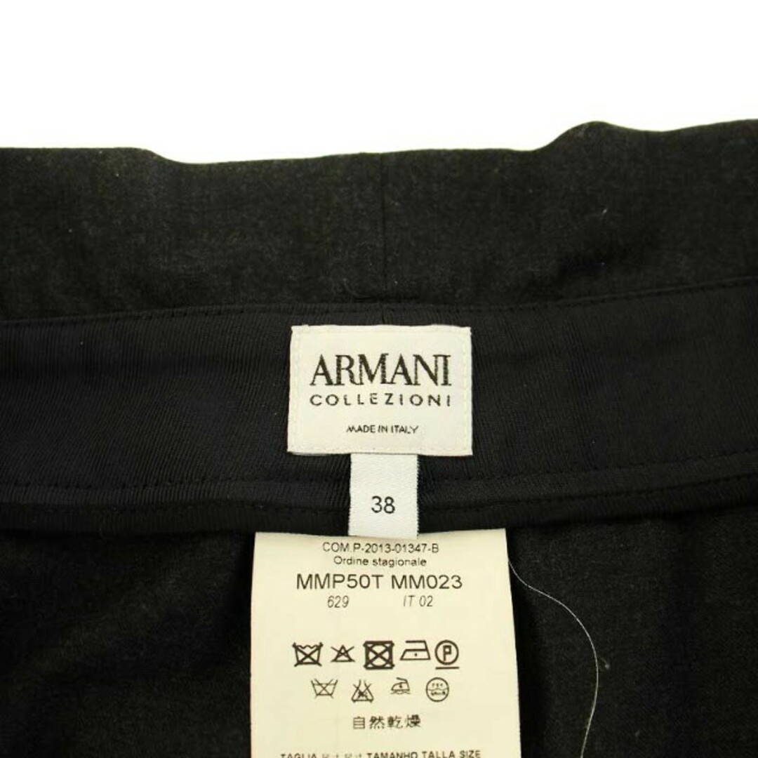 ARMANI COLLEZIONI(アルマーニ コレツィオーニ)のアルマーニ コレツィオーニ ショートパンツ ジップフライ 38 S ダークグレー レディースのパンツ(ショートパンツ)の商品写真