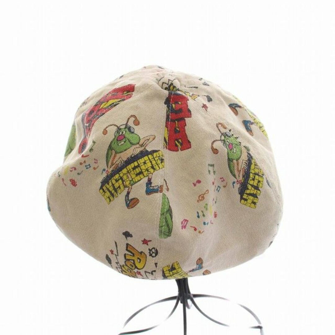 ヒステリック 帽子 キャスケット 総柄 コットン ベージュ マルチカラー レディースの帽子(キャスケット)の商品写真