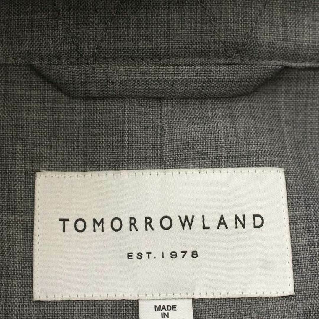 TOMORROWLAND(トゥモローランド)のTOMORROWLAND フーデッド ステンカラーコート ロング S グレー メンズのジャケット/アウター(ステンカラーコート)の商品写真