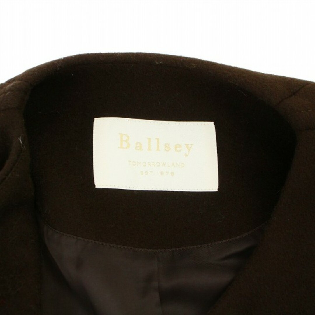 Ballsey(ボールジィ)のボールジー トゥモローランド ウールカシミヤメルトン ノーカラーショートコート レディースのジャケット/アウター(その他)の商品写真