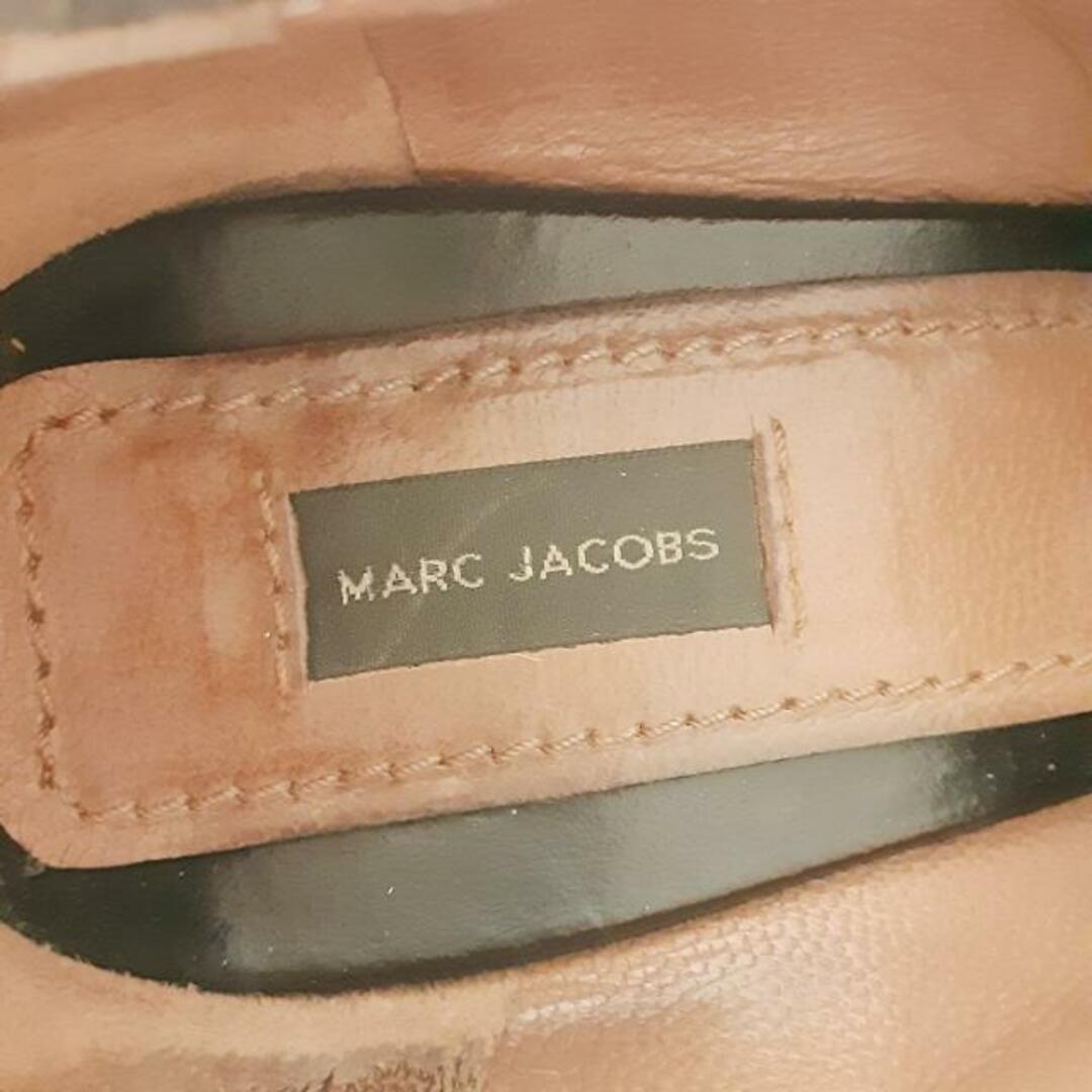 MARC JACOBS(マークジェイコブス)のMARC JACOBS(マークジェイコブス) パンプス 38 レディース - 黒 レースアップ スエード×レザー レディースの靴/シューズ(ハイヒール/パンプス)の商品写真