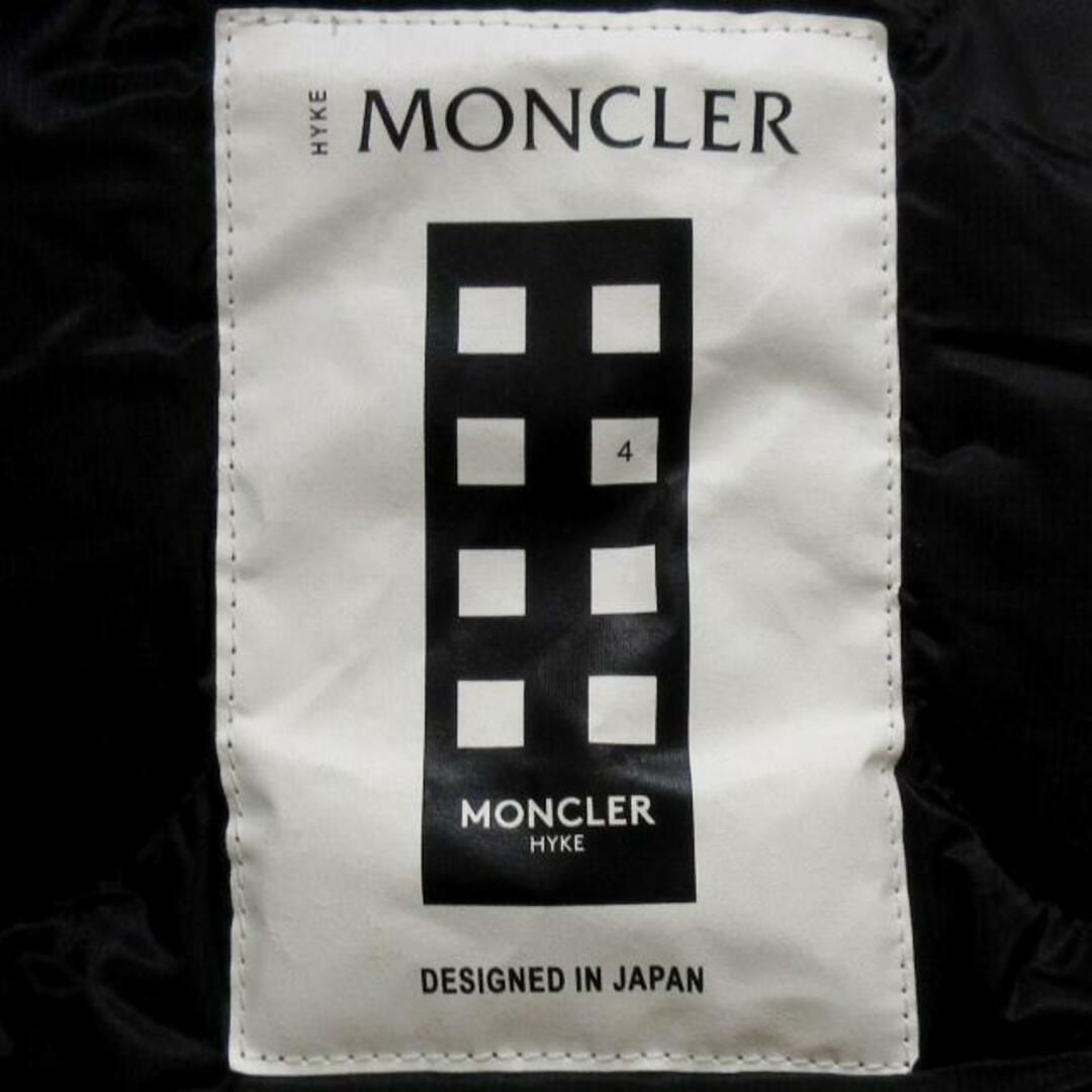 MONCLER(モンクレール)のMONCLER(モンクレール) ダウンコート サイズ0 XS レディース NADELHORNIS H209K1C00002 黒 長袖/MONCLER GENIUS 4/HYKE/冬 ダウン、ナイロン レディースのジャケット/アウター(ダウンコート)の商品写真