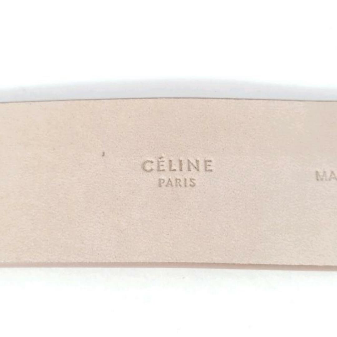 celine(セリーヌ)のCELINE(セリーヌ) ベルト M - ベージュ×ゴールド レザー×金属素材 レディースのファッション小物(ベルト)の商品写真