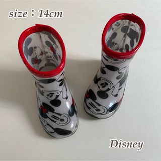 ディズニー(Disney)の【Disney】ディズニー ミッキー レインブーツ　長靴 14cm(長靴/レインシューズ)