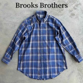 ブルックスブラザース(Brooks Brothers)の90s Brooks Brothers 長袖 シャツ チェック ビッグサイズ(シャツ)