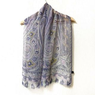 エトロ(ETRO)のETRO(エトロ) ストール(ショール) - ライトパープル×マルチ ペイズリー柄 シルク(マフラー/ショール)