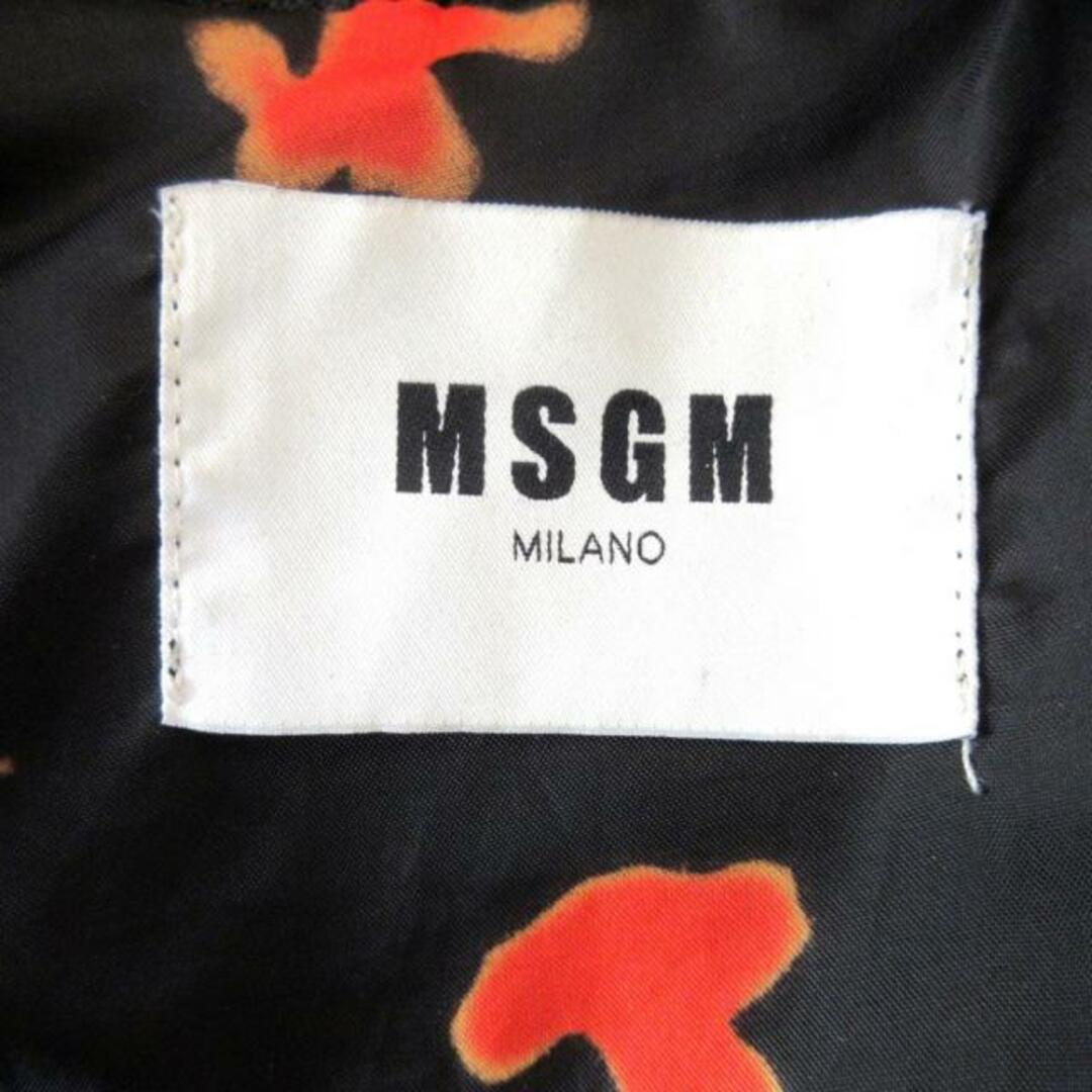 MSGM(エムエスジイエム)のMSGM(エムエスジィエム) ライダースジャケット レディース - 黒 長袖/スタッズ/春/秋 レディースのジャケット/アウター(ライダースジャケット)の商品写真