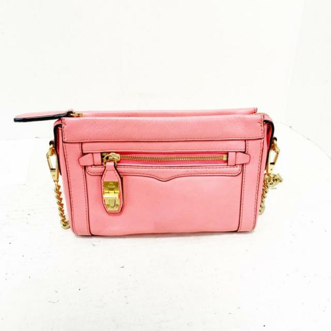 Rebecca Minkoff(レベッカミンコフ)のREBECCA MINKOFF(レベッカミンコフ) ショルダーバッグ - ピンク チェーンショルダー レザー レディースのバッグ(ショルダーバッグ)の商品写真