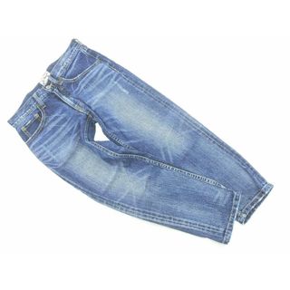 nano universe ナノユニバース USED加工 テーパード デニムパンツ size26/インディゴ ■■ レディース