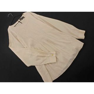 アンタイトル(UNTITLED)のUNTITLED アンタイトル タック ブラウス シャツ size2/ベージュ ■◇ レディース(シャツ/ブラウス(長袖/七分))