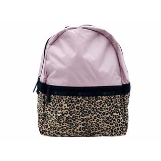 レスポートサック(LeSportsac)のレスポートサック エックスガール コラボ レオパード柄 リュック デイパック バッグ ピンクｘベージュ ■■ レディース(リュック/バックパック)