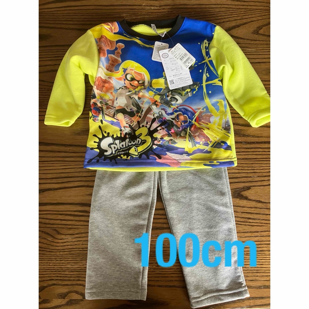 BANDAI(バンダイ)の新品　未使用　スプラトゥーン　パジャマ　100cm 子供　幼児 キッズ/ベビー/マタニティのキッズ服男の子用(90cm~)(パジャマ)の商品写真