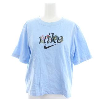 ナイキ(NIKE)のナイキ NIKE ロゴ刺繍 半袖 Tシャツ カットソー S スカイブルー(Tシャツ(半袖/袖なし))