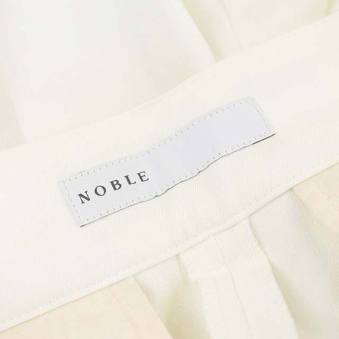 Noble(ノーブル)のノーブル ドライコットンリネンステップヘムパンツ テーパード ストレッチ 36 レディースのパンツ(その他)の商品写真