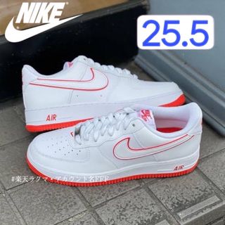 ナイキ(NIKE)の【新品25.5cm】NIKE エアフォース１'07 ホワイト/レッド(スニーカー)