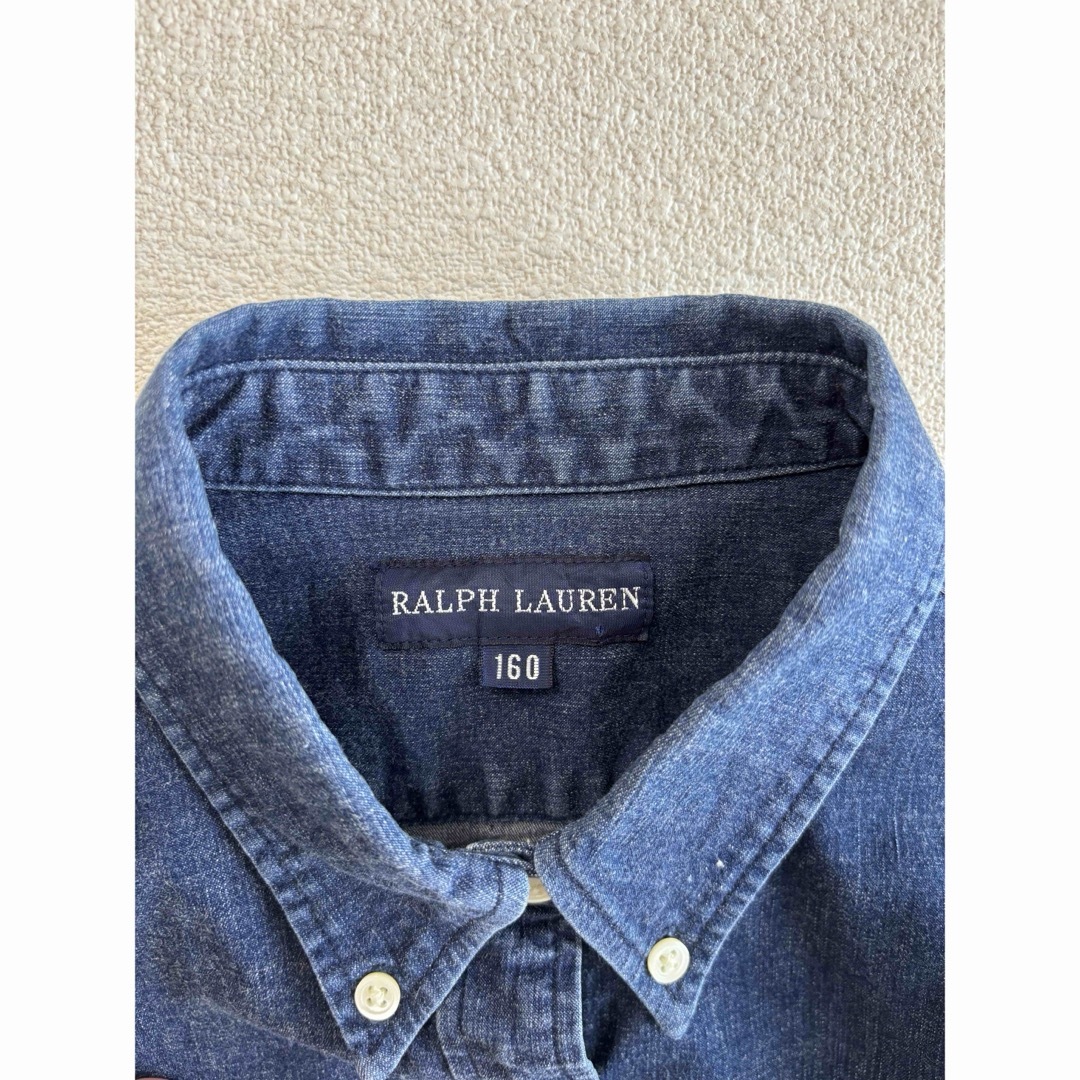 Ralph Lauren(ラルフローレン)のラルフローレン　レディース　半袖デニムシャツ　160 レディースのトップス(Tシャツ(半袖/袖なし))の商品写真