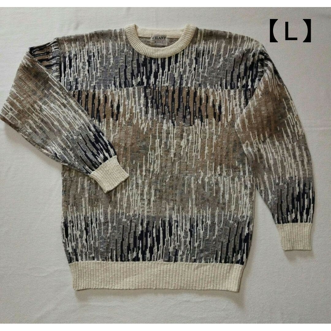 【Men's　セーター】美品❗　ｌサイズ メンズのトップス(ニット/セーター)の商品写真